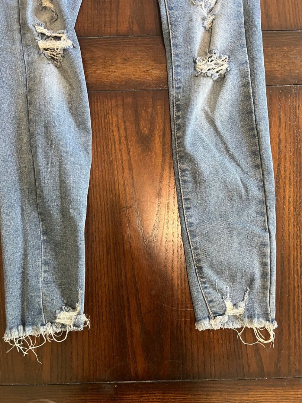 Aeropostale Distressed Ankle Legging Denim Jeans 0 Skinny Jeggings Ripped High R - Picture 3 of 11
